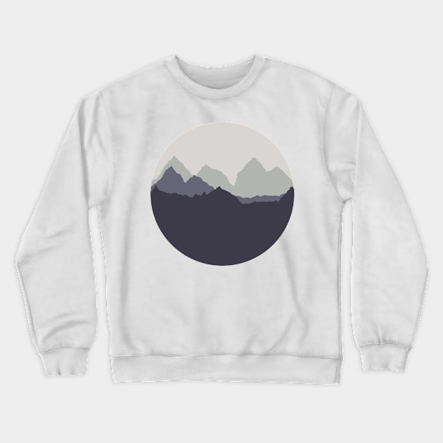 Mountains Crewneck Sweatshirt by elyinspira